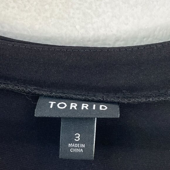 Torrid Womens Plus 3X Maxi Studio Knit Dress Flutter Sleeve V Neck - Picture 5 of 9